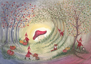 Postcard/Seasonal Card 'Gnomes'
