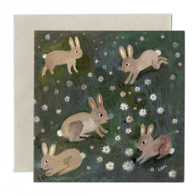 Greeting Card - Rabbits