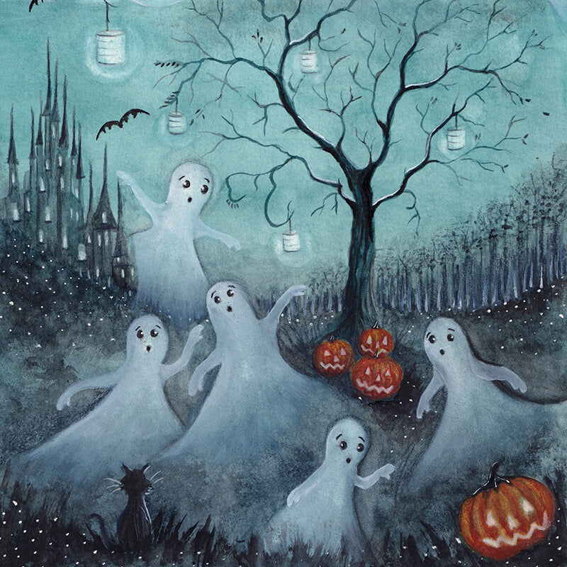 Postcard/Seasonal Card 'Spooky Halloween'