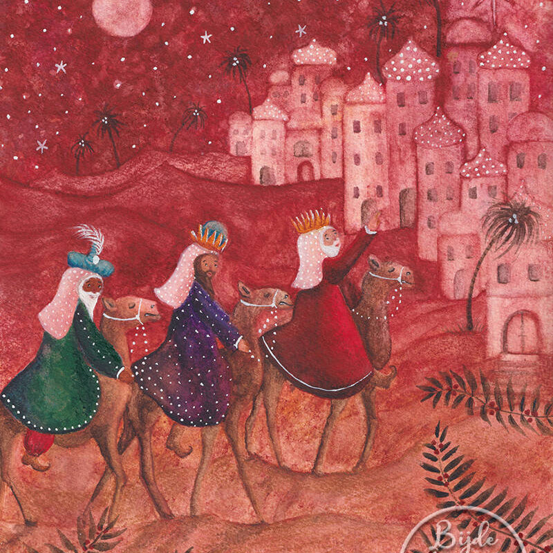 Postcard/Seasonal Card 'Three Kings'