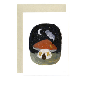 Greeting Card - Toadstool Cottage Card