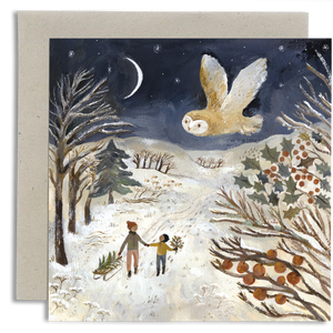 Greeting Card - Treading Softly into Winter