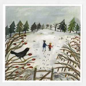 Greeting Card - Winter Fields