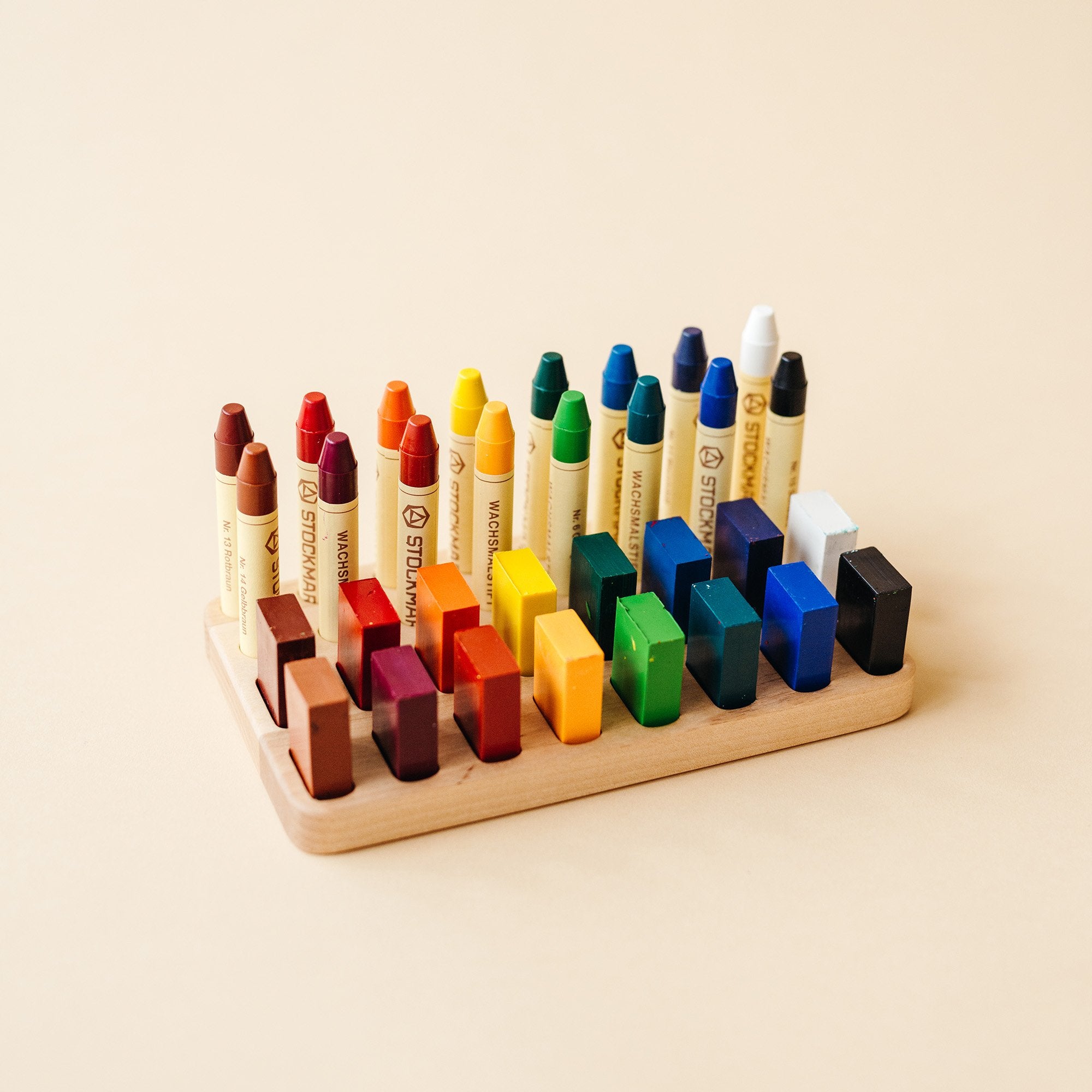 Wooden Crayon Holder, Crayon Storage, Montessori Pencil Holder